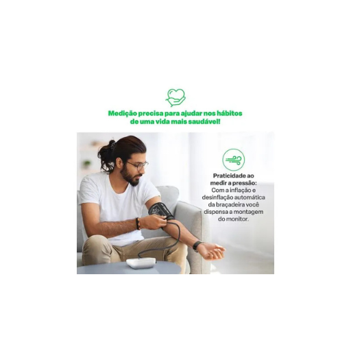 Monitor de Pressão Arterial Digital de Braço Multi Saúde - HC090 - Imagem 9