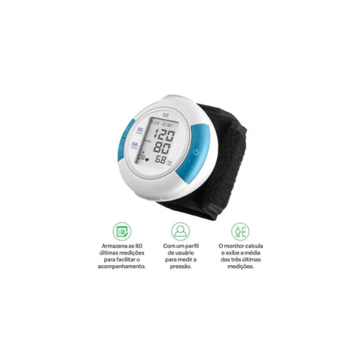 Monitor De Pressão Arterial de Pulso - Multi Saúde - HC075 - Imagem 6