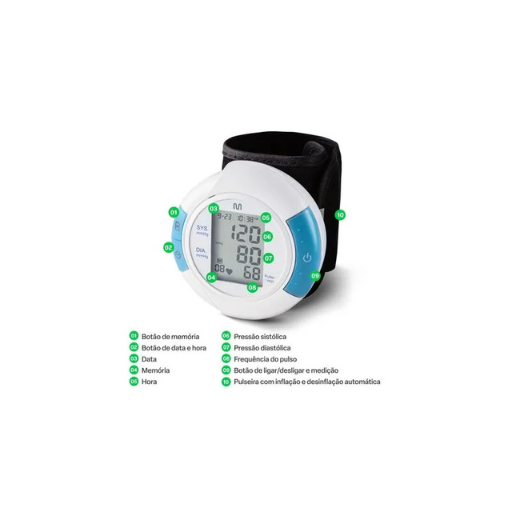 Monitor De Pressão Arterial de Pulso - Multi Saúde - HC075 - Imagem 5