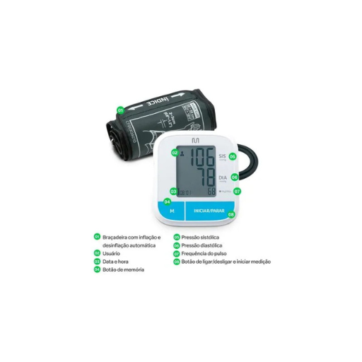 Monitor De Pressão Arterial de Braço Multi Saúde - HC206 - Imagem 5