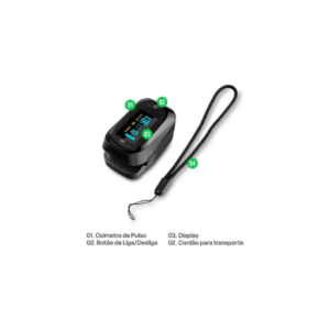 Oxímetro de Pulso 2 Pilhas AAA Multi Saúde – HC261