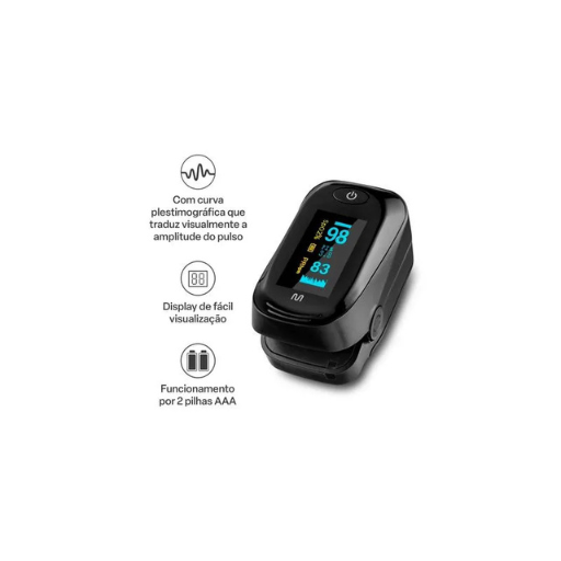 Oxímetro de Pulso 2 Pilhas AAA Multi Saúde - HC261 - Imagem 4