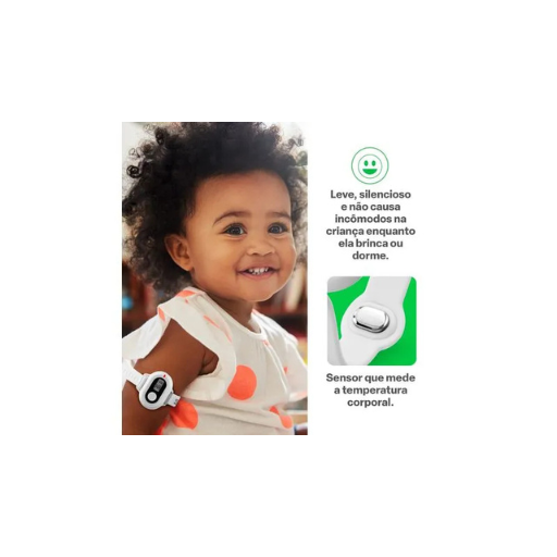 Termômetro Baby Pulseira Bluetooth Bateria CR2032 Multi Saúde - HC268 - Imagem 2